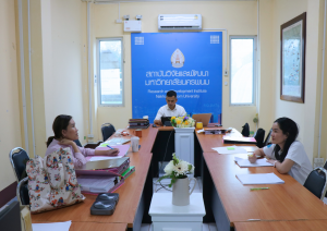สถาบันวิจัยและพัฒนา มหาวิทยาลัยนครพนม ให้บริการคลินิกวิจัย ให้คำปรึกษาด้านการวิจัยแก่นักวิจัยมหาวิทยาลัยนครพนม (ภาคบ่าย) 8