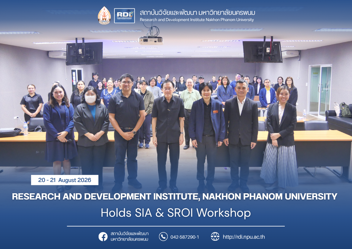 RDI NPU Holds SIA & SROI Workshop